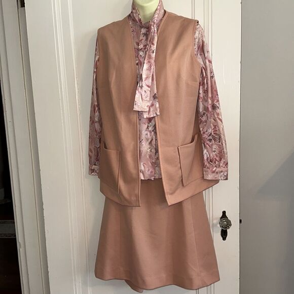 Vintage 70s homemade/handmade mix and match 5 piece knit polyester outfit - Picture 7 of 13